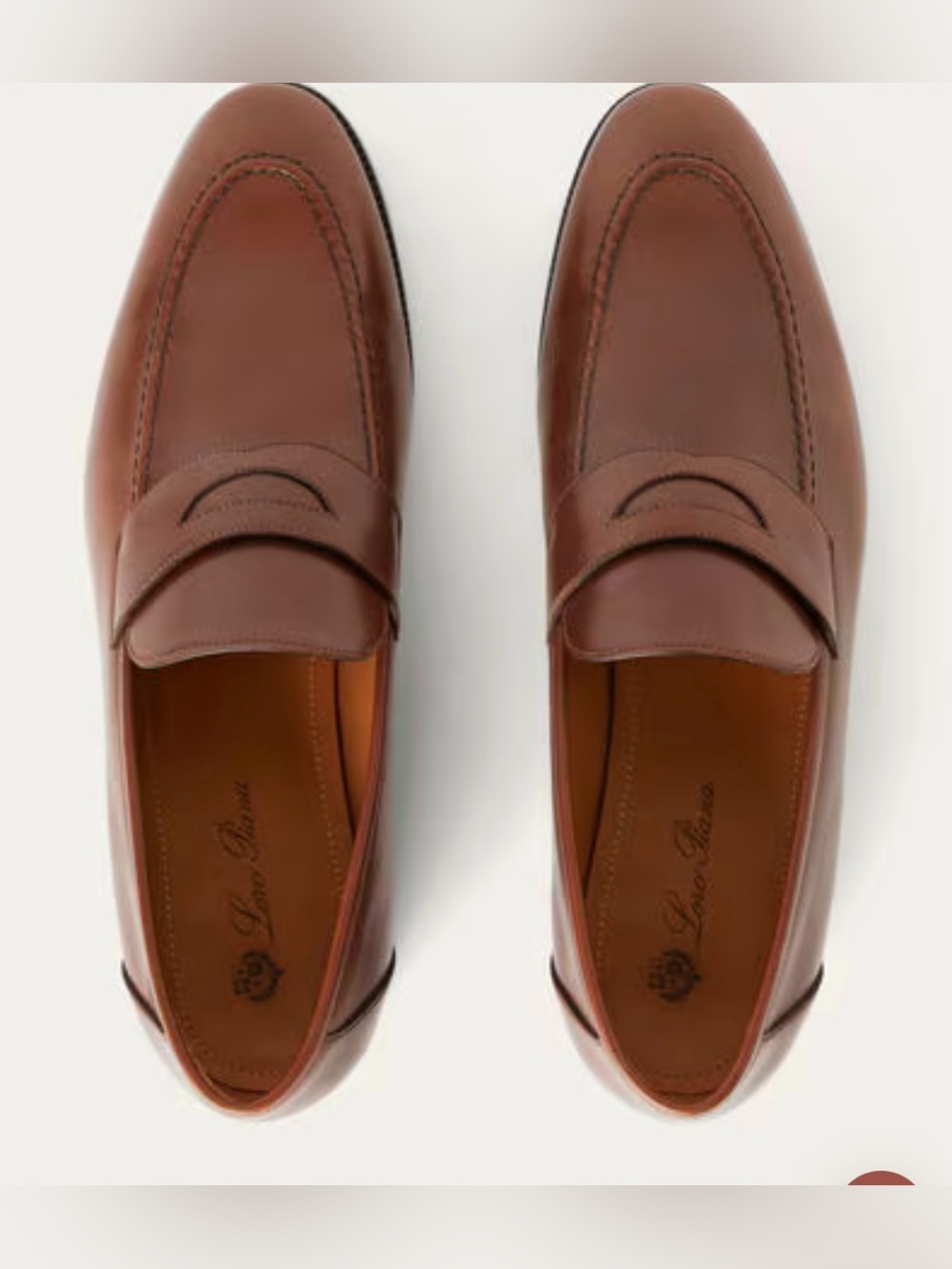 Loro Piana Sergio Leather Penny Loafers
